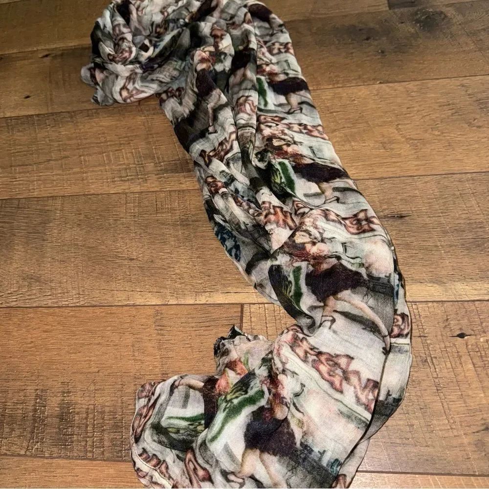 Weaven Steven Colorful Patterned Scarf